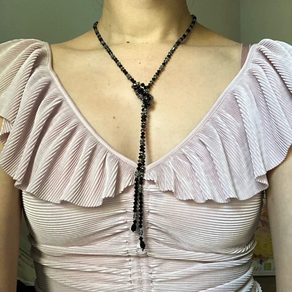 Crystal Silver Necklace String